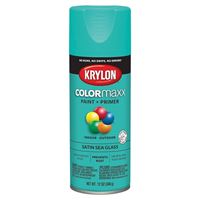 Krylon K05576007 Enamel Spray Paint, Satin, Sea Glass, 12 oz, Can 