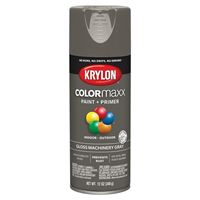 Krylon K05599007 Enamel Spray Paint, Gloss, Machinery Gray, 12 oz, Can 