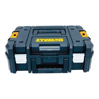 DEWALT TSTAK II Series DWST17807 Flat Top Tool Box, 66 lb, Plastic, Black, 6.37 in H x 13 in L x 17.25 in W Outside 