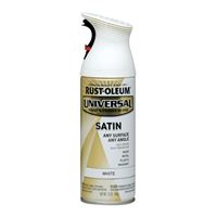 Rust-Oleum 245210 Enamel Spray Paint, Satin, White, 12 oz, Can 