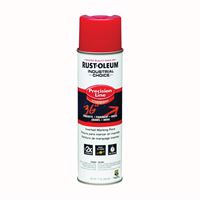 Rust-Oleum 203029 Inverted Marking Spray Paint, Semi-Gloss, Safety Red, 17 oz, Can 