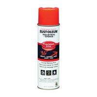 Rust-Oleum 203026 Inverted Marking Spray Paint, Semi-Gloss, Alert Orange, 17 oz, Can 