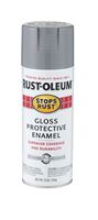 Rust-Oleum Stops Rust Smoke Gray Gloss Protective Enamel Spray 12 oz. 