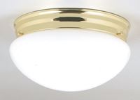 Westinghouse  Polished Brass  Ceiling Fixture  8-7/8 in. D x 4-3/4 in. H x 8-7/8 in. W 
