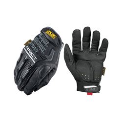 Mechanix Wear M-Pact Series MPT-58-011 Work Gloves, Mens, XL, 11 in L, Reinforced Thumb, Hook-and-Loop Cuff, Black/Gray 