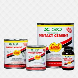 Leech Adhesives X-30 X30-77 Contact Cement, Clear, 1 pt Can 
