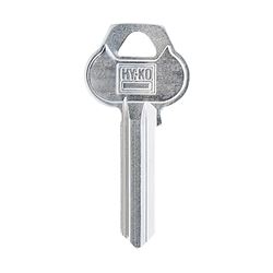 Hy-Ko 11010RU101 Key Blank, Brass, Nickel-Plated, For: Corbin/Russwin RU101 Locks, Pack of 10 
