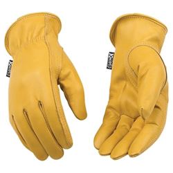Kinco 98W-S Driver Gloves, Womens, S, Keystone Thumb, Easy-On Cuff, Cowhide Leather, Gold 