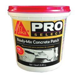 SIKA Sikacryl PRO SELECT Series 472189 Patch, Gray, 1 qt, Plastic Container 