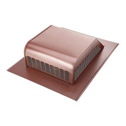 Lomanco LomanCool 750GSBR Static Roof Vent, 16 in OAW, 50 sq-in Net Free Ventilating Area, Steel, Brown, Galvanized, Pack of 6 