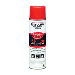 Rust-Oleum 1662838 Inverted Marking Spray Paint, Gloss, Fluorescent Red, 17 oz, Can 