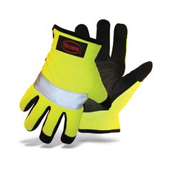 Boss 991L Mechanic Gloves, L, Open Cuff, Synthetic Leather 