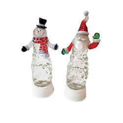 Hometown Holidays 22406 Santa/Snowman, Assorted, Pack of 6 