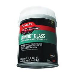 Bondo 00277 Glass Reinforced Filler, 1.37 lb Can, Paste, Pungent Organic 