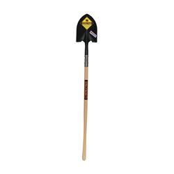 Seymour 49330 Shovel, 9-1/2 in W Blade, 14 ga, Steel Blade, Hardwood Handle, Long Handle, 48 in L Handle 