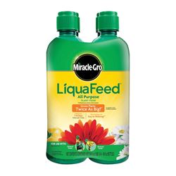 Miracle-Gro LiquaFeed 1004325 All-Purpose Plant Food, 16 oz Bottle, Liquid, 12-4-8 N-P-K Ratio 