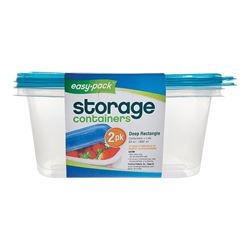 Easy Pack 8069 Storage Container, 64 oz Capacity, Plastic, Pack of 6 