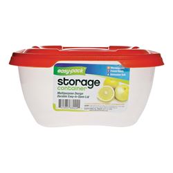 Easy Pack 8024 Storage Container, 2 L Capacity, Plastic, Pack of 6 