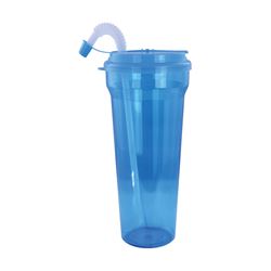 FLP 0994 Water Bottle With Straw, 35 oz Capacity, Pack of 6 