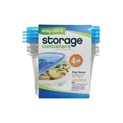 Easy Pack 8066 Storage Container, 34 oz Capacity, Pack of 6 