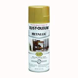 Rust-Oleum 7270830 Rust Preventative Spray Paint, Metallic, Gold Rush, 11 oz, Can 