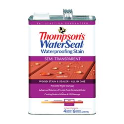 Thompsons WaterSeal TH.092401-16 Wood Sealer, Semi-Transparent, Liquid, Sedona Red, 1 gal, Pack of 4 
