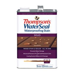 Thompsons WaterSeal TH.093301-16 Wood Sealer, Solid, Liquid, Chestnut Brown, 1 gal, Pack of 4 