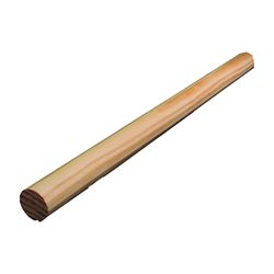 ALEXANDRIA Moulding 00233-20096C1 Round Moulding, 96 in L, 1-9/32 in W, Pine Wood, Pack of 4 