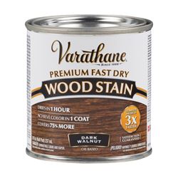 Varathane 262025 Wood Stain, Dark Walnut, Liquid, 0.5 pt, Can, Pack of 4 