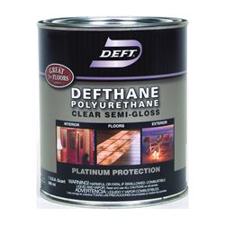 PPG Defthane 023-04 Polyurethane, Semi-Gloss, Liquid, Amber, 1 qt, Can 