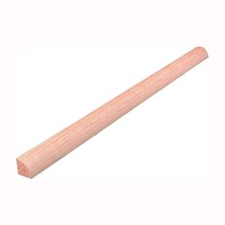 ALEXANDRIA Moulding 0W105-40096C1 Quarter Round Moulding, 96 in L, 3/4 in W, Red Oak, Pack of 24 