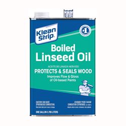 Klean Strip GLO45 Linseed Oil, Liquid, Clear Amber, 1 gal, Can 