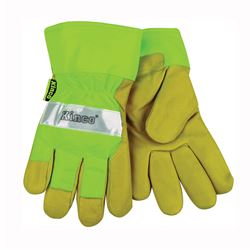 Heatkeep 1939-XL Work Gloves, Mens, XL, Wing Thumb, Green/Palamino 