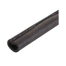 Tundra 51581T Pipe Insulation, 1-5/8 in ID x 2-5/8 in OD Dia, 6 ft L, Polyolefin, Charcoal, Pack of 20 