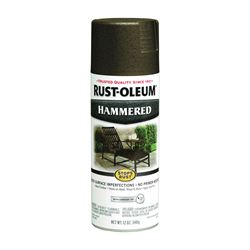 Rust-Oleum 7218830 Rust Preventative Spray Paint, Hammered, Dark Bronze, 12 oz, Can 