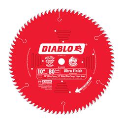 Freud Diablo 10 in. Dia. 80 teeth Carbide Tip Circular Saw Blade For Wood, Veneers and Melamine 