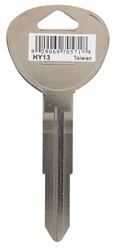 Hy-Ko Automotive Key Blank EZ# HY13 Double sided Nickel-Plated Brass Fits 1995-1996 Accent 10 