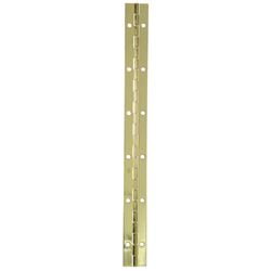 Ace 1 in. W x 12 in. L Continuous Hinge Bright Brass 