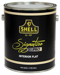 Shell Signature Pro Paint Interior Flat White 5 Gallon 