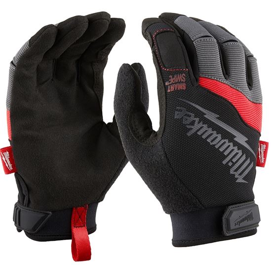 Milwaukee 48-22-8723 Work Gloves, Men's, XL, 7.87 to 8.1 in L, Reinforced Thumb, Hook-and-Loop Cuff, Synthetic Leather