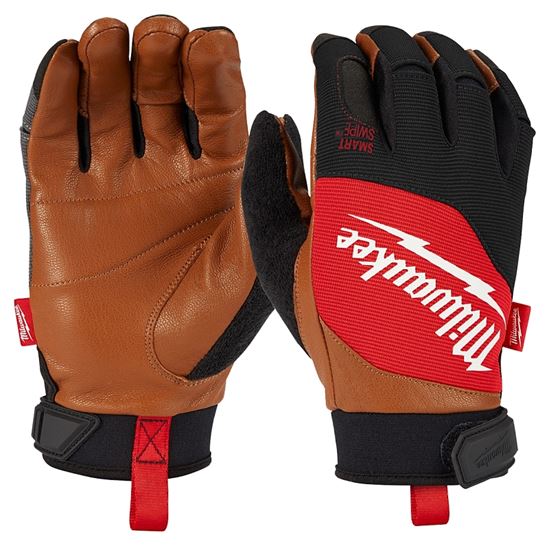 Milwaukee 48-73-0022 Breathable Lightweight Performance Gloves, Men's, L, 10.4 in L, Hook and Loop Cuff, Polyester Back