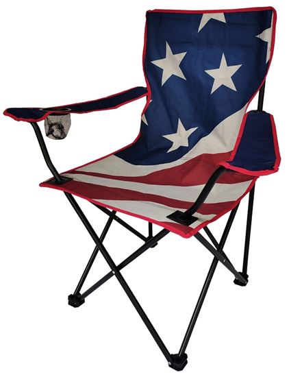 Seasonal Trends Folding Chair, American Flag  6 Pack