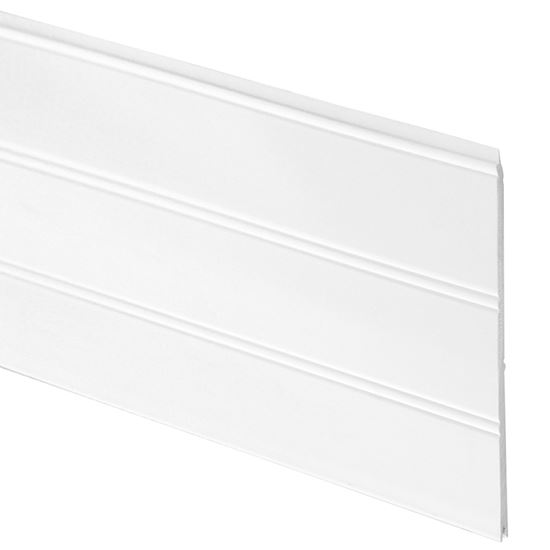 Inteplast Group 004 Series 10040800891B Reversible Beaded Plank, 96 in L, 7-1/2 in W, PVC, White  10 Pack