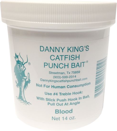 Danny King's Catfish Punch Bait 51 Fishing Scent, Blood, 14 oz