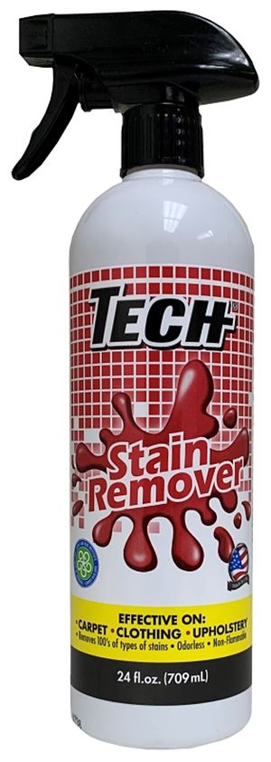 Tech 30024-06S Stain Remover, 24 oz, Liquid, Odorless, Pack of 6