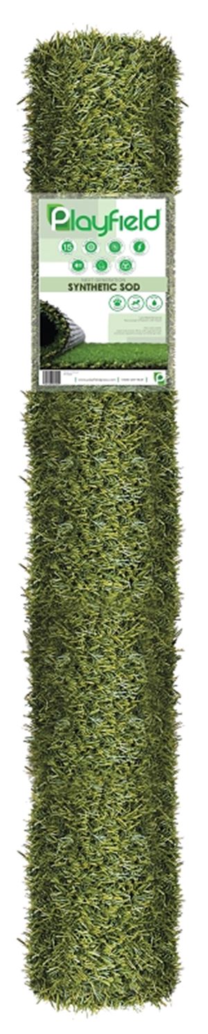 Natco PRT2236-7.6X10 Artificial Grass Rug, Verdure, Turf, Dark Green, 1/EA