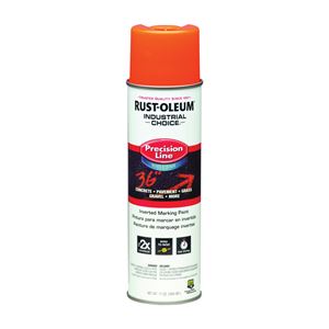 Rust-Oleum 203036 Inverted Marking Spray Paint, Fluorescent Orange, 17 oz, Can