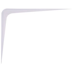 ProSource 21141PHL-PS Shelf Bracket, 182 lb/Pair, 12 in L, 10 in H, Steel, White, Pack of 20