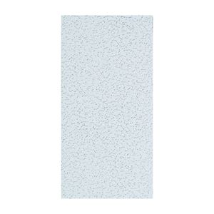 USG Fifth Avenue 220 Ceiling Panel, 4 ft L, 2 ft W, 5/8 in Thick, Mineral Fiber, White