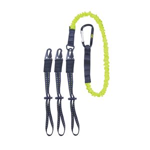 CLC GEAR LINK 1025 Interchangeable End Tool Lanyard, 41 to 56 in L, 6 lb Working Load, Carabiner End Fitting